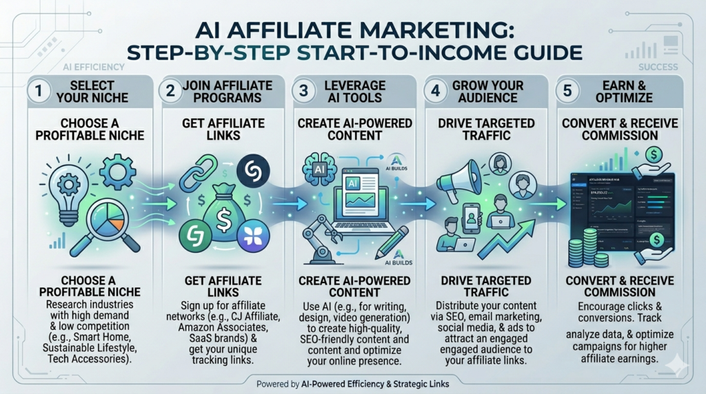 AI affiliate marketing workflow explained
