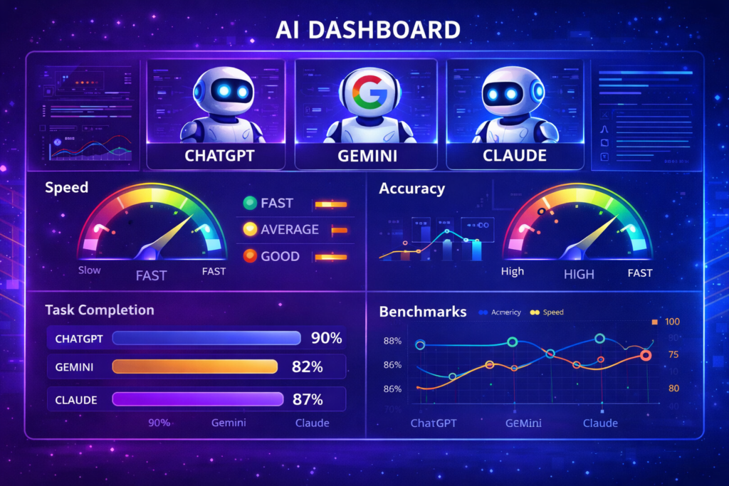 AI chatbot comparison features ChatGPT Gemini Claude Which AI Is Best in 2026