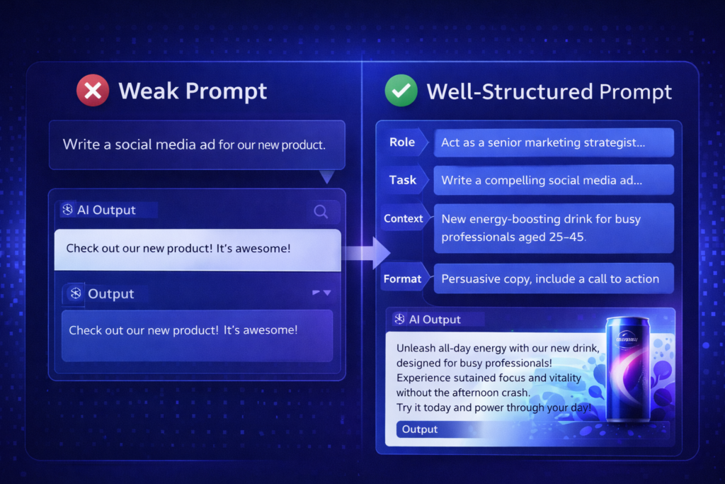 AI prompt engineering for beginners explained visually