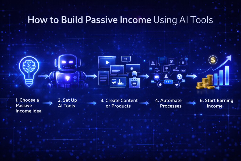 AI tools for passive income step by step process