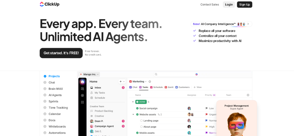 Click up.AI-automation-tools-save-time-2026