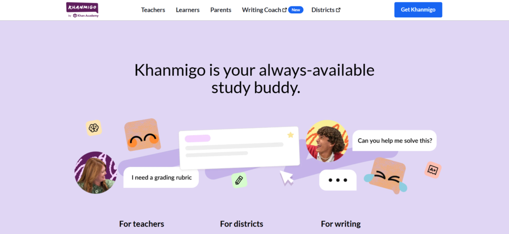 Khanmigo — Best AI Tutoring Tool for Student Support