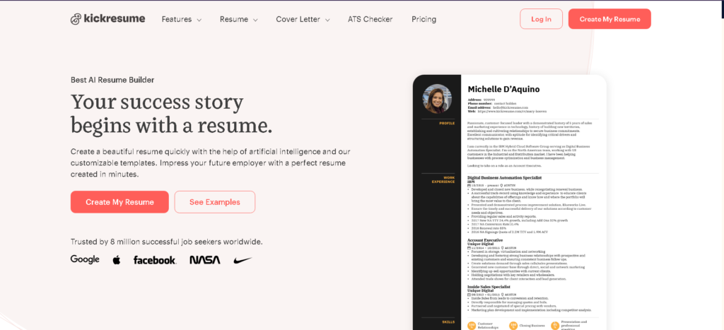 Kick resume-ai-for-job-search-2026