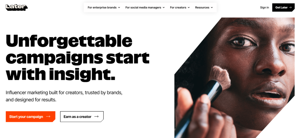 Later — Best for Instagram and Visual Platform Strategy