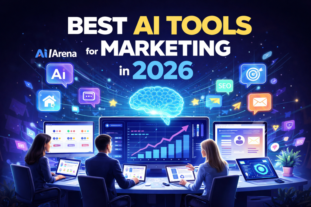 best AI tools for marketing AIarena featured image 2026