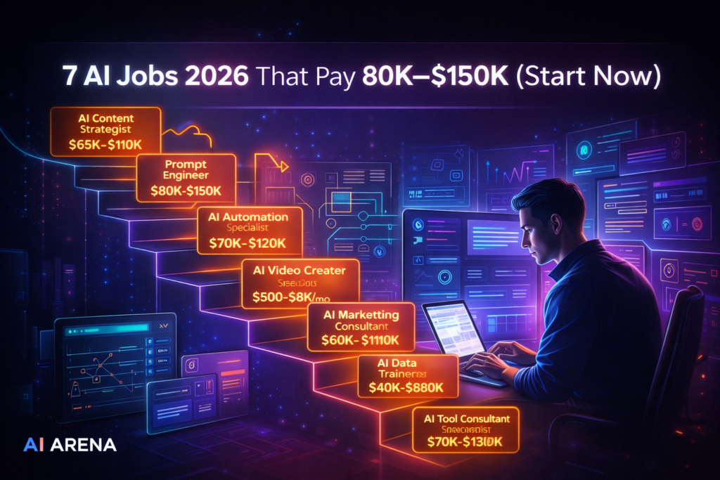 AI jobs 2026 high paying careers with $80K to $150K salary opportunities