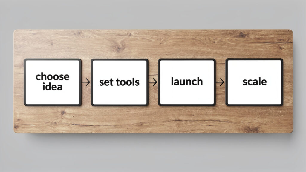 how to start one person AI business step by step