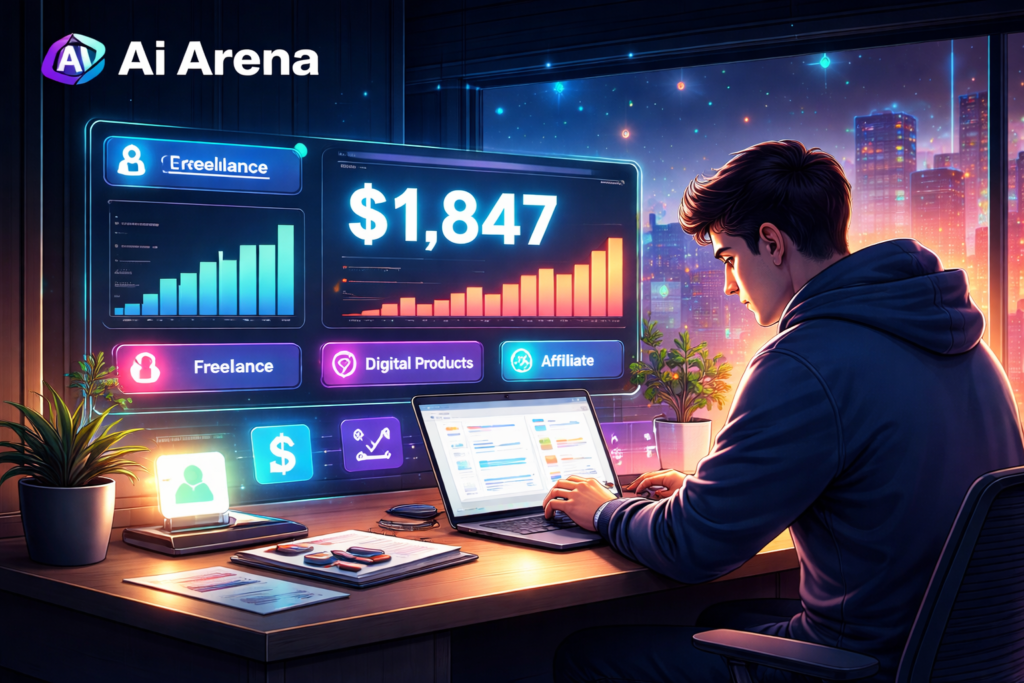 make money with AI case study earning $1847 in 30 days