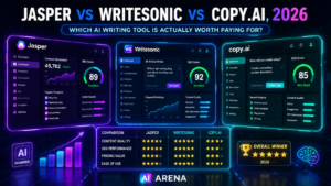 Jasper vs Writesonic vs Copy AI 2026 AI writing tools comparison