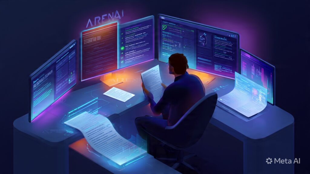 AI-powered deep research workflow and document analysis