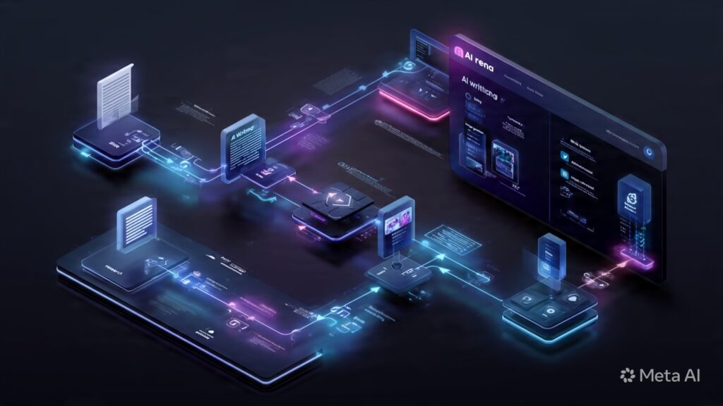 Make.com automation workflow for AI content creation