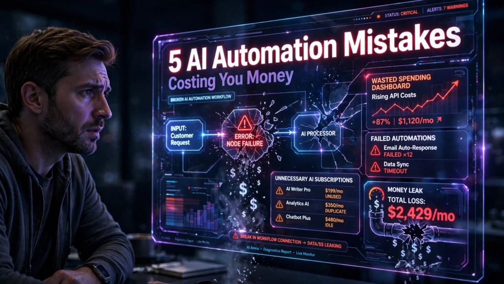ai automation mistakes that waste money and hurt business