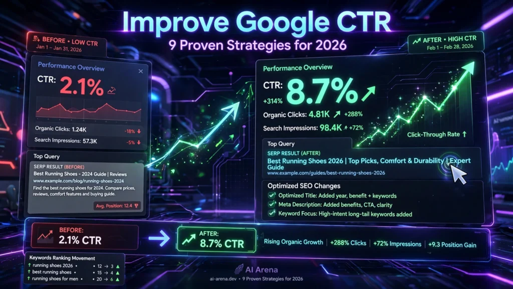 how to improve google ctr with SEO optimization strategies in 2026
