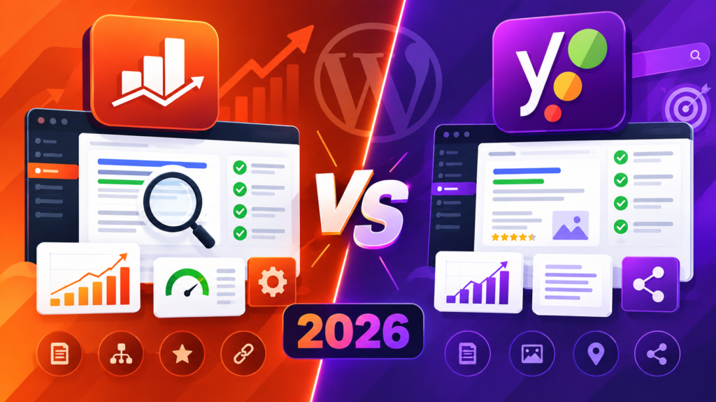 rank math vs yoast seo comparison 2026 for WordPress